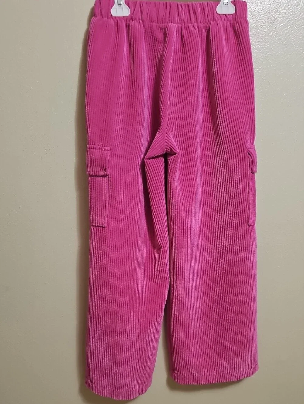 GAP Pink Corduroy Cargo Joggers for Kids